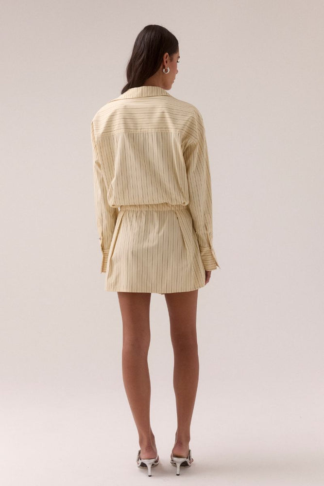 
                      
                        BRYNN SHIRT DRESS - LEMONADE STRIPE
                      
                    