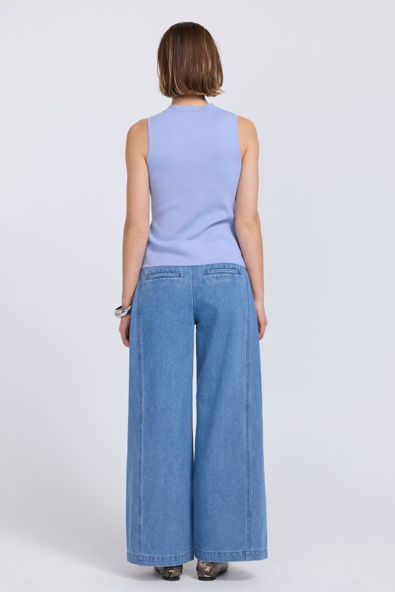 ASTRID KNIT TOP - PACIFIC