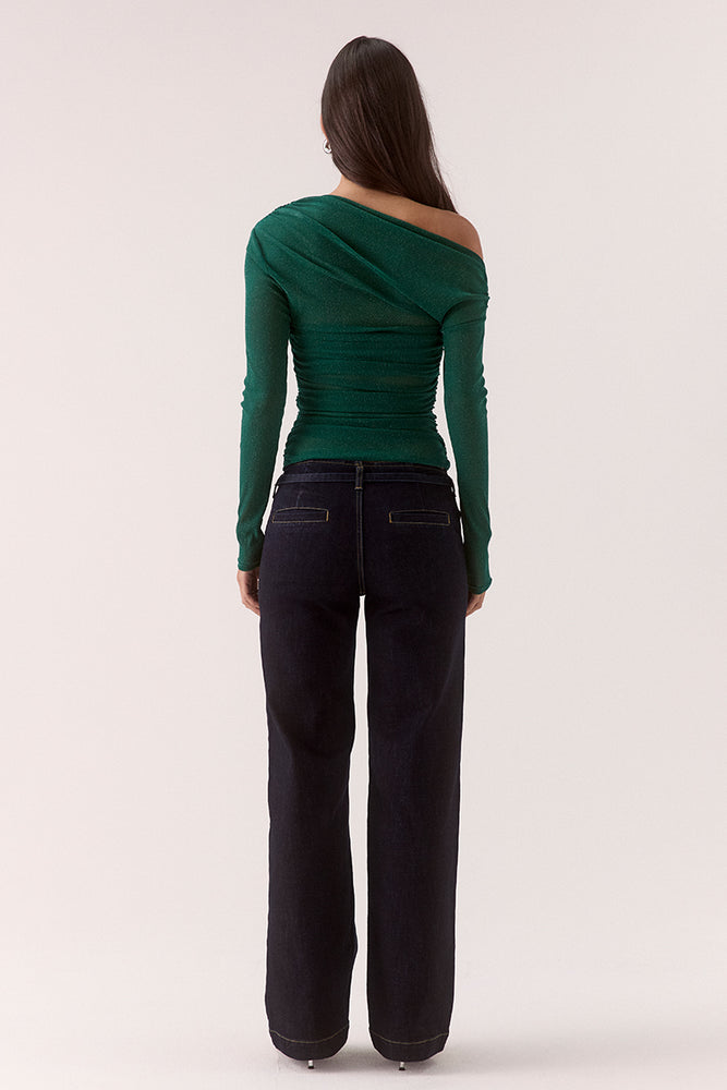 
                      
                        ZEYA LONG SLEEVE TOP - EVERGREEN
                      
                    