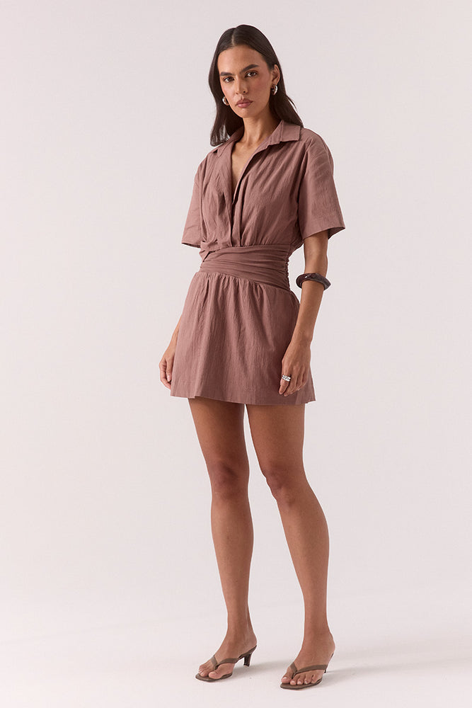 
                      
                        ATLAS MINI DRESS - MOCHA
                      
                    