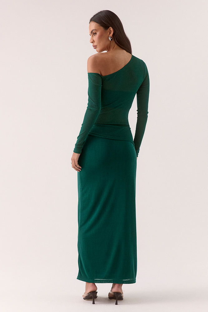 
                      
                        ZEYA LONG SLEEVE DRESS - EVERGREEN
                      
                    