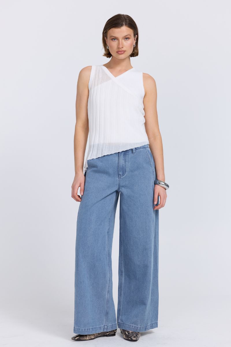 DUALITY LAYERED TANK - OFF WHITE