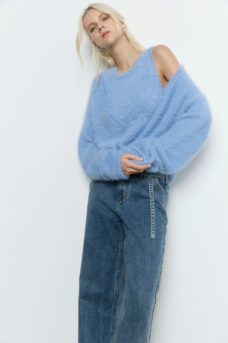 SABADO COMBO KNIT - CORNFLOWER