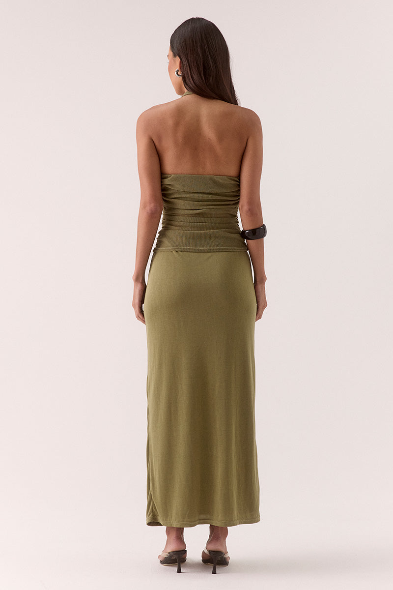 ZEYA DRESS - SOFT KHAKI