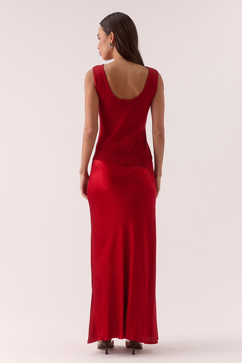 VERSE COMBO KNIT - POPPY