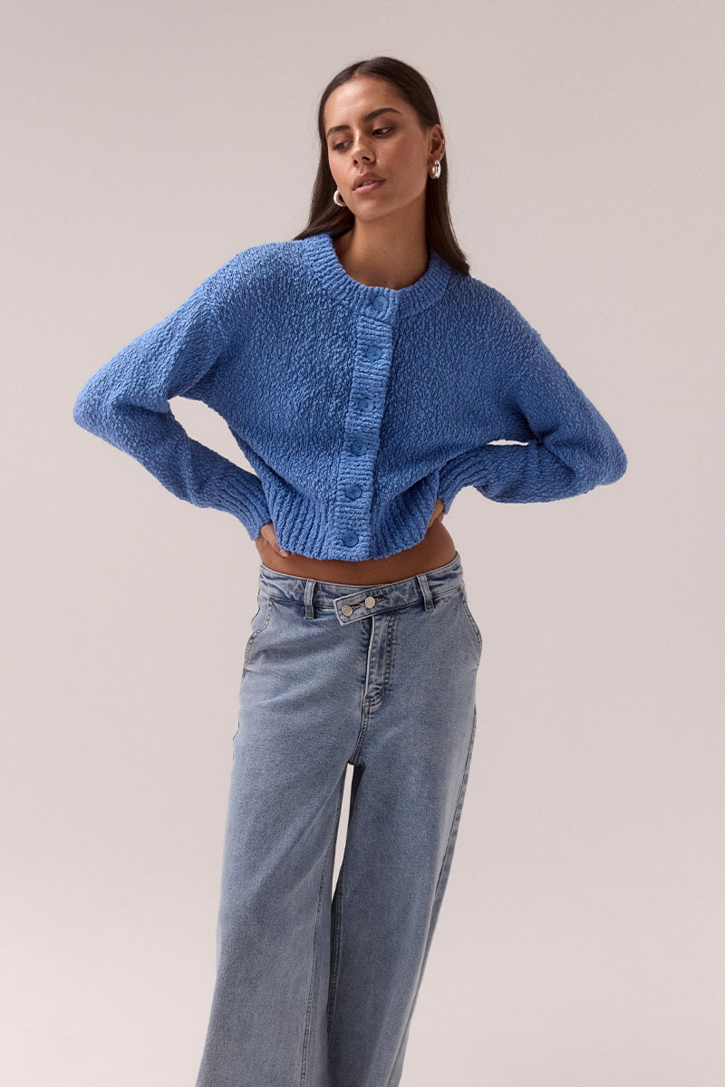 ALLURE CARDIGAN - BLUE