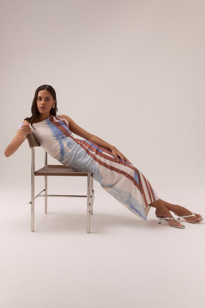 HUNTER MESH DRESS - BLUE SPICE