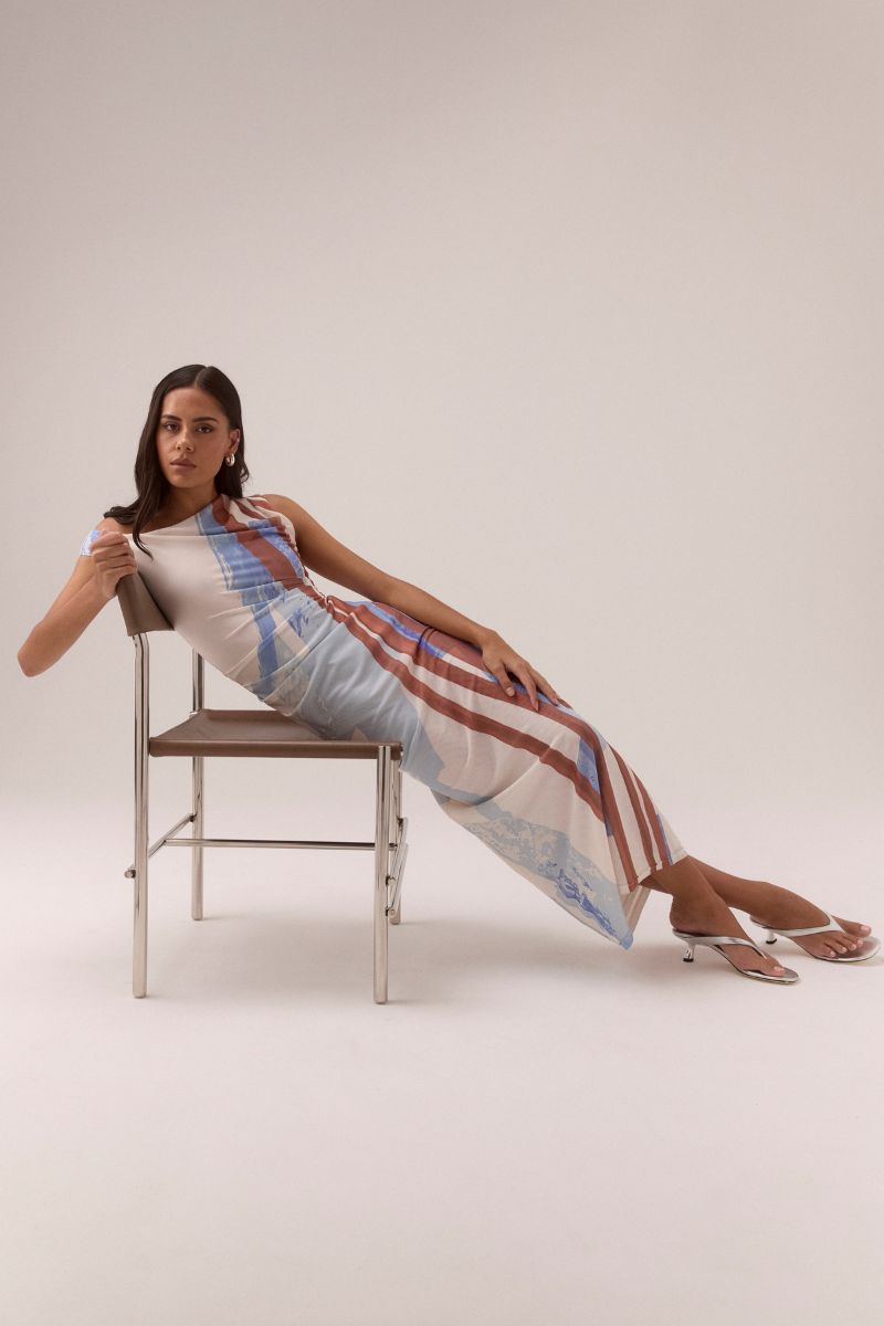 HUNTER MESH DRESS - BLUE SPICE