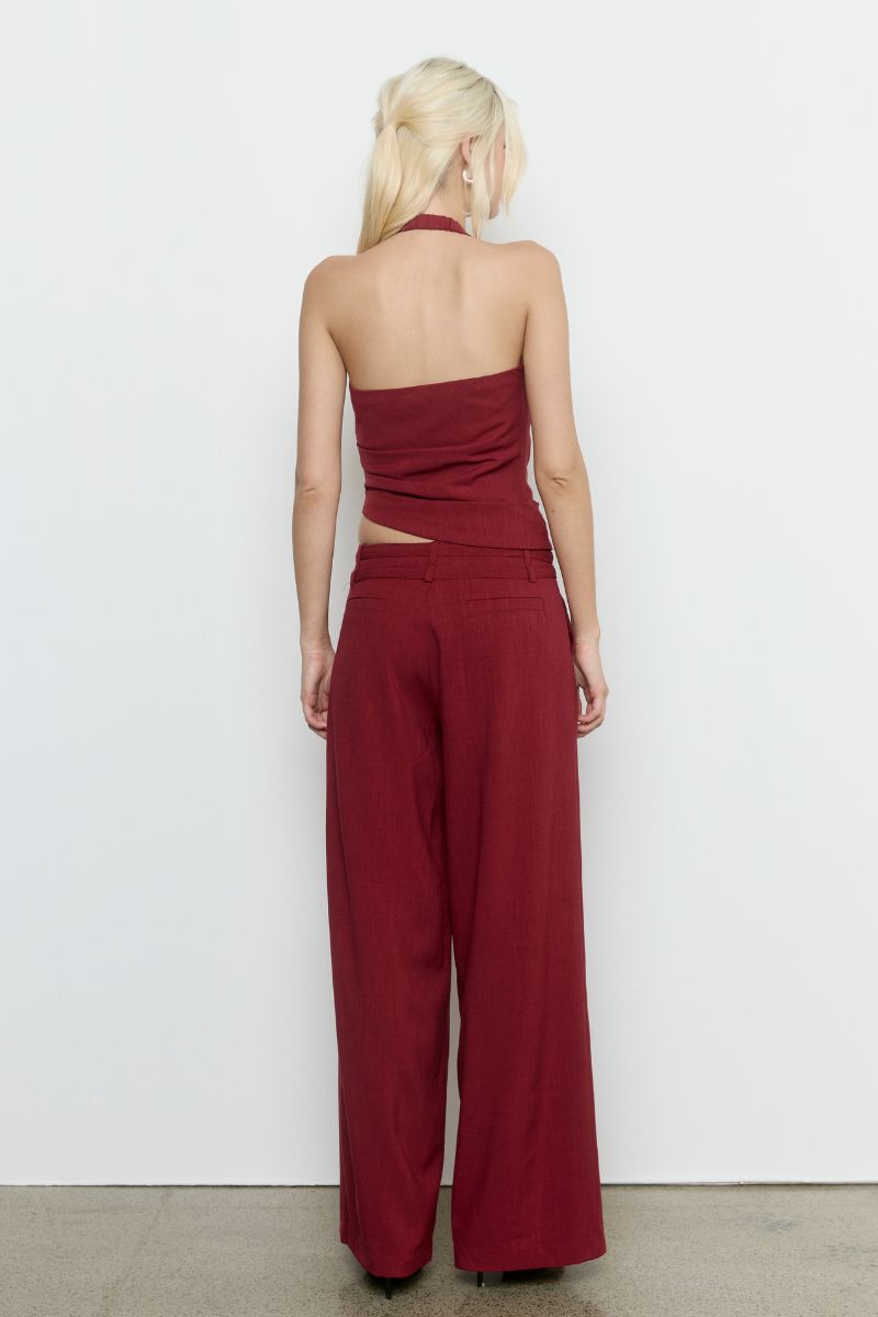 PRIYA TOP - CRANBERRY