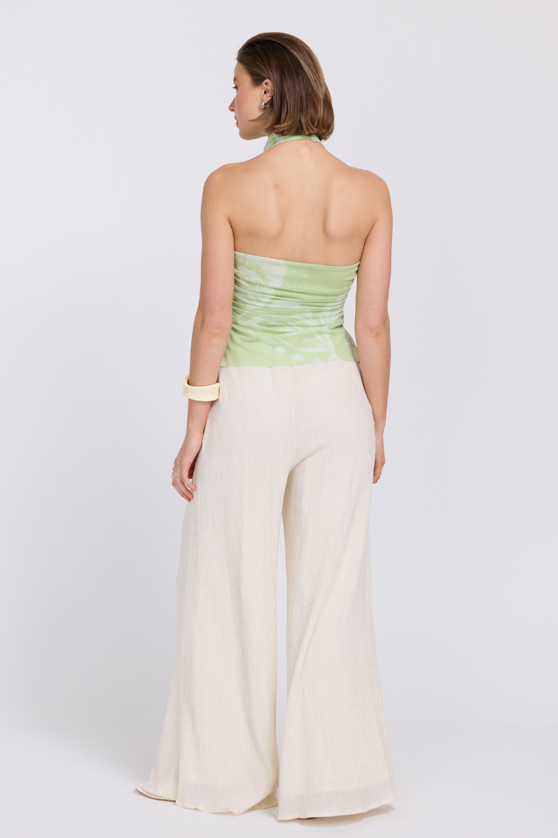 FLORA MESH HALTER - ALOE