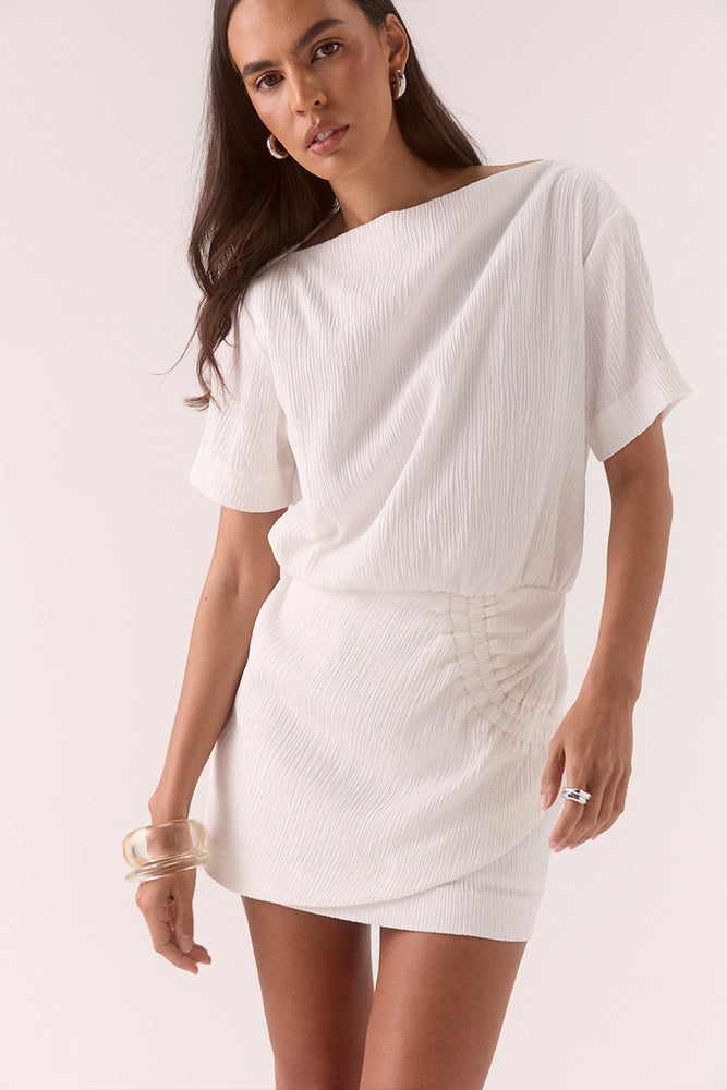 
                      
                        AINE MINI DRESS - CHALK
                      
                    