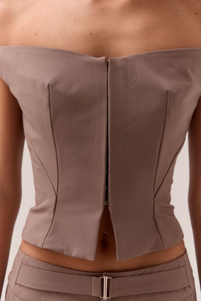 KENNEDY TOP - TAUPE