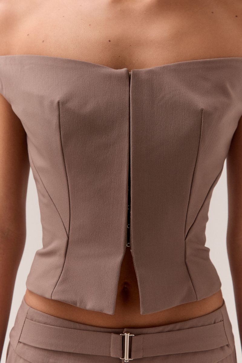 KENNEDY TOP - TAUPE
