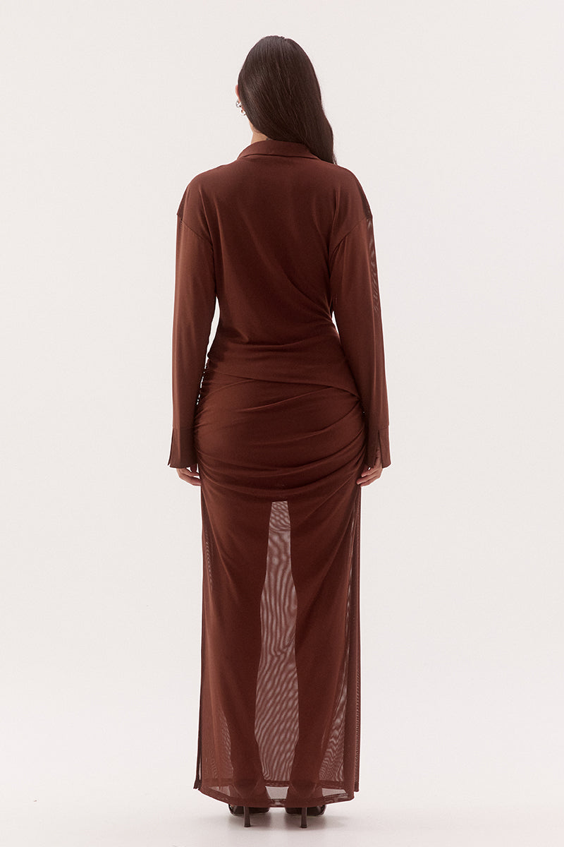 SELEN SHIRT - MOCHA