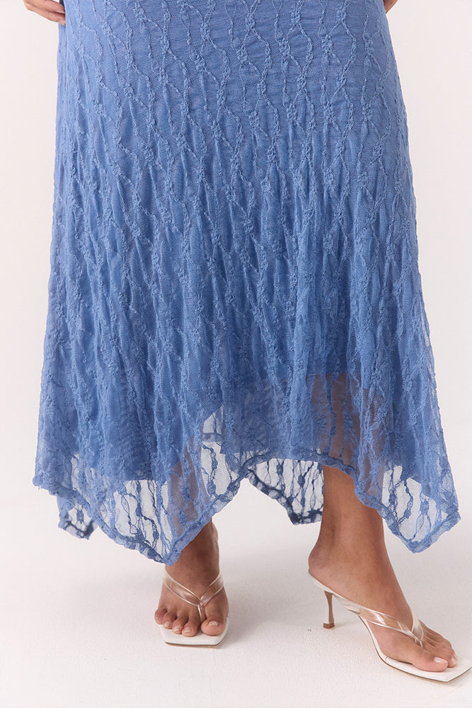 LOWRI SKIRT - SLATE BLUE