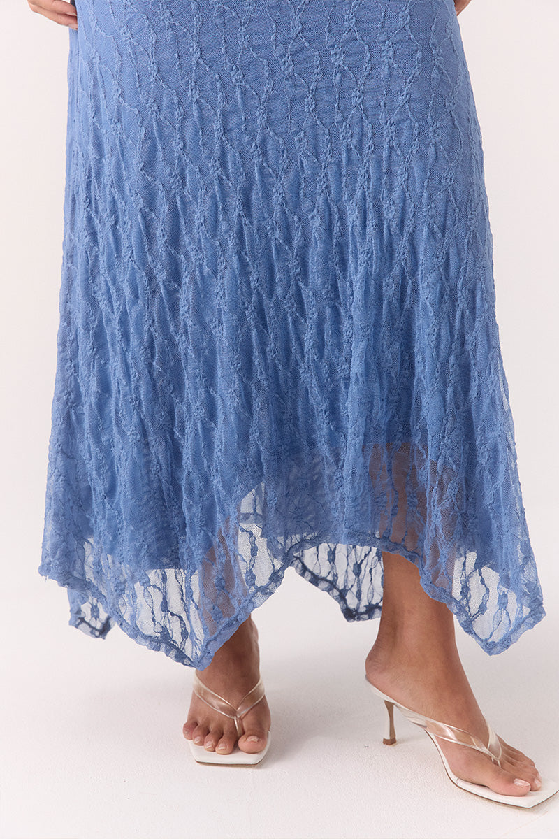 LOWRI SKIRT - SLATE BLUE