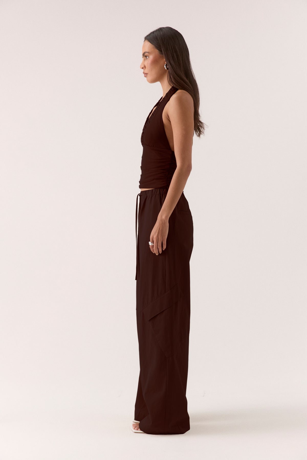 ALORA TOP - CHOCOLATE