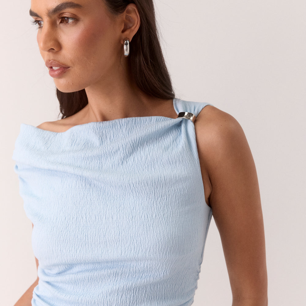TALIA TOP - VISTA BLUE
