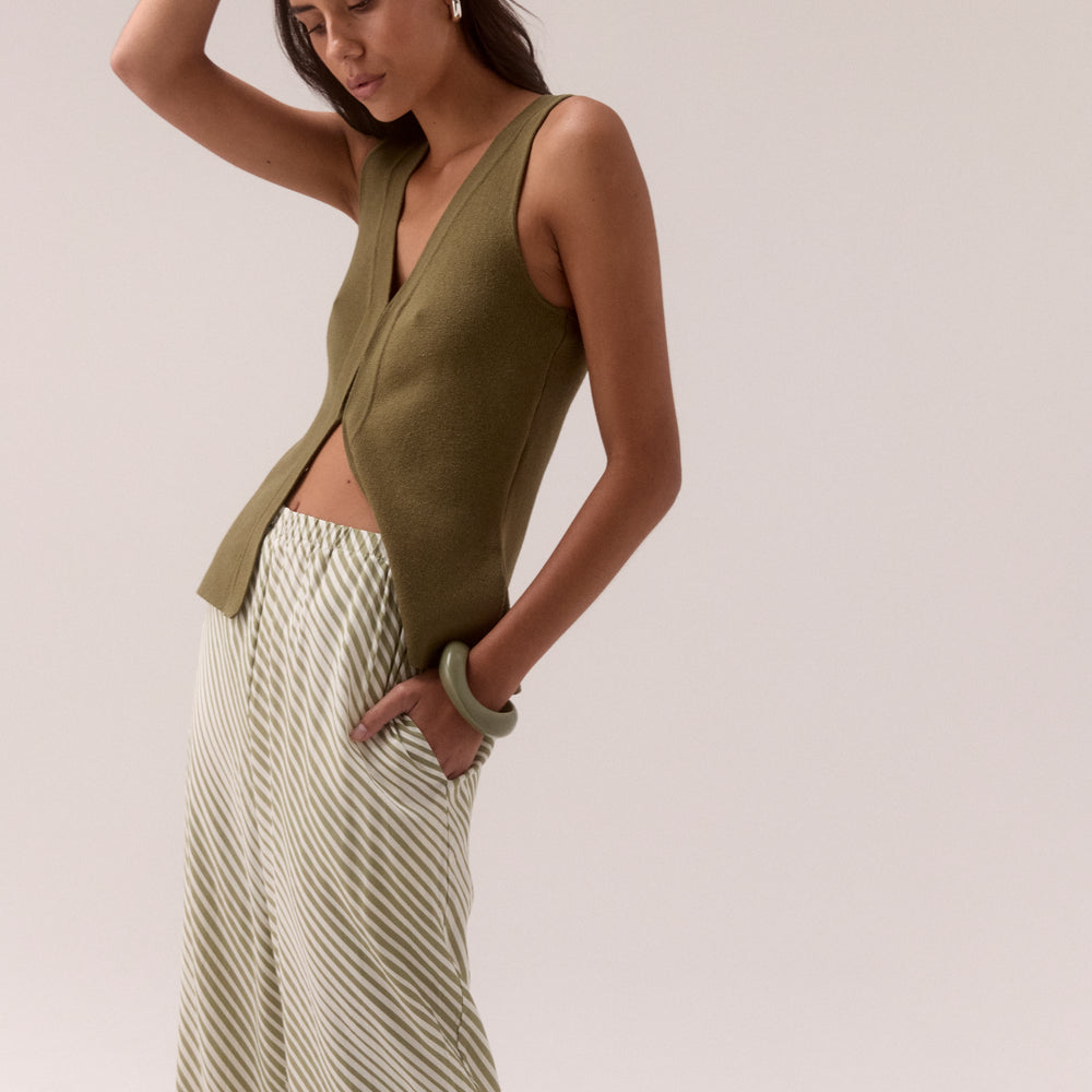 
                      
                        SENTIMENT KNIT TOP - OLIVE
                      
                    