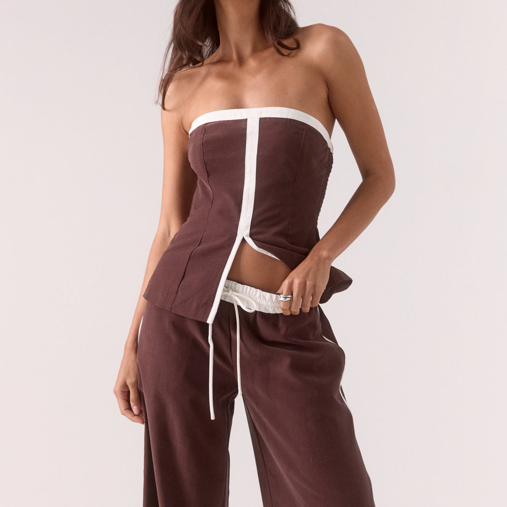 SORA BODICE - GANACHE