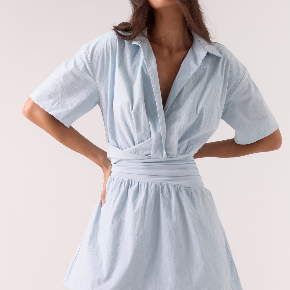 ATLAS MINI DRESS - VISTA BLUE