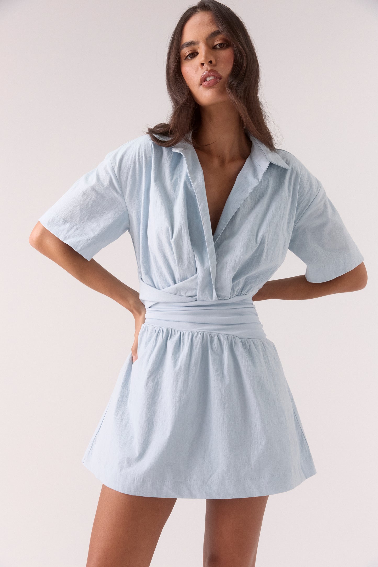ATLAS MINI DRESS - VISTA BLUE
