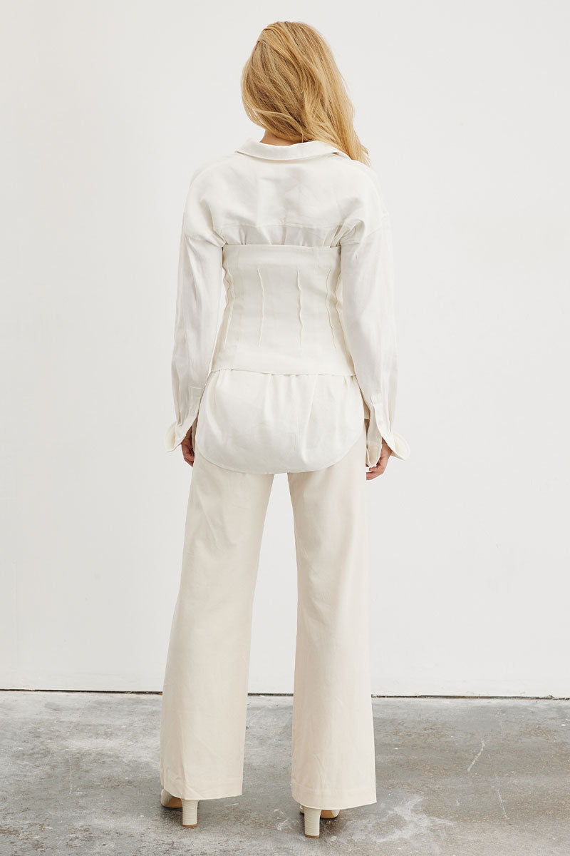 
                  
                    Sovere women's Clothing Sydney Alter Combo Bodice Shirt White
                  
                