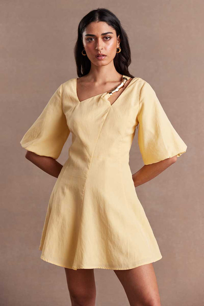 
                      
                        ADORNMENT MINI DRESS - BUTTER
                      
                    