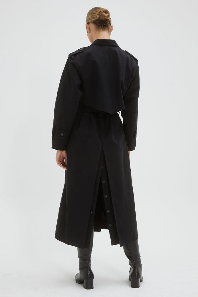 
                  
                    Sovere women's Clothing Sydney Agency Trench Coat Black
                  
                