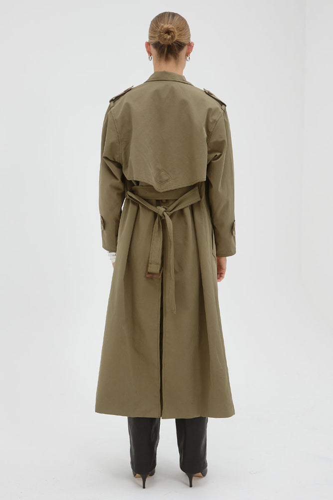 
                  
                    Sovere women's Clothing Sydney Agency Trench Coat Olive
                  
                