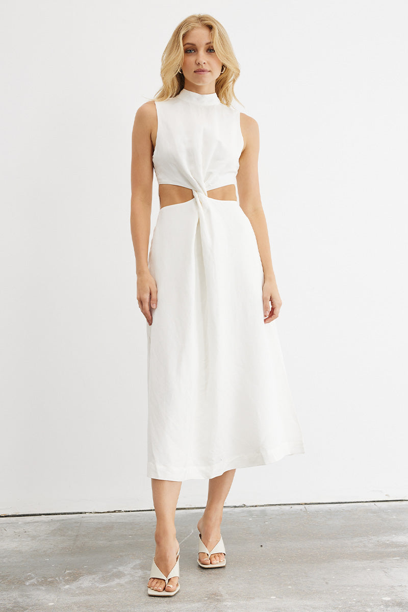 Sovere women's Clothing Sydney Asset Midi Dress White 