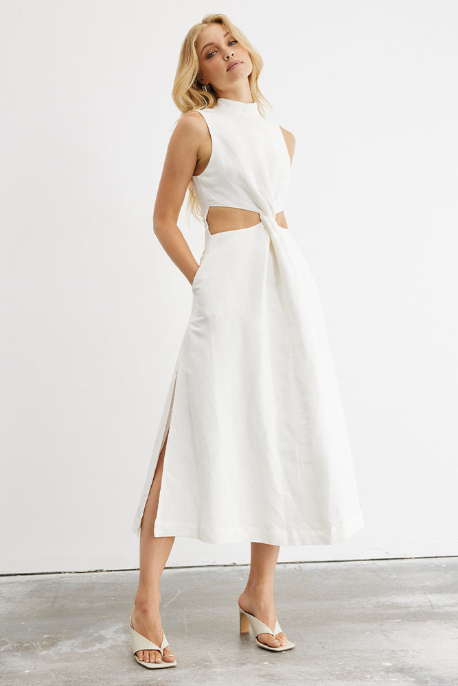 Sovere women's Clothing Sydney Asset Midi Dress White