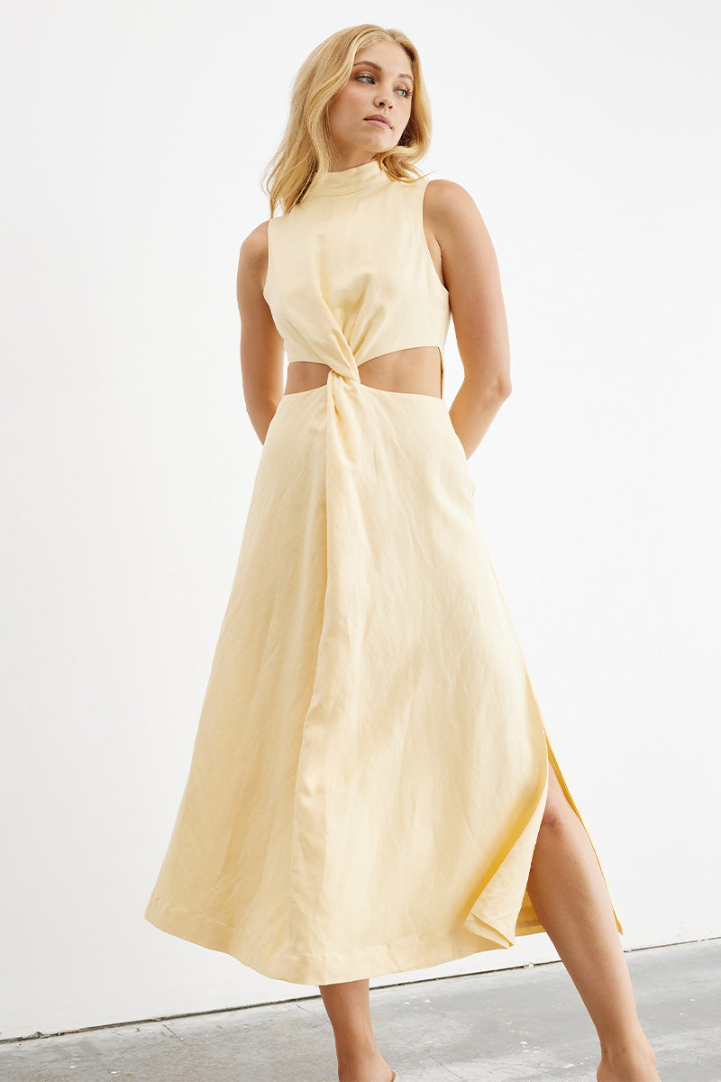 
                  
                    Sovere women's Clothing Sydney Asset Midi Dress Yellow
                  
                
