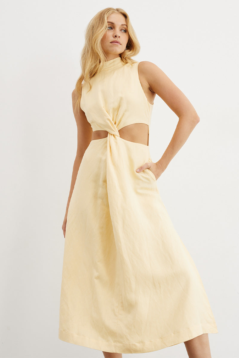 
                  
                    Sovere women's Clothing Sydney Asset Midi Dress Yellow
                  
                