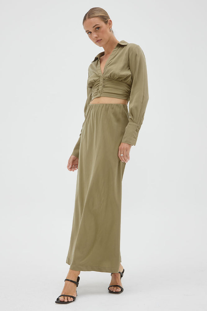 
                  
                    Sovere Studio women's Clothing Sydney atone maxi skirt green
                  
                