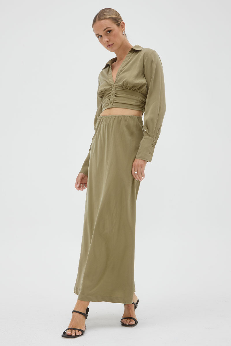 
                  
                    Sovere Studio women's Clothing Sydney atone maxi skirt green
                  
                
