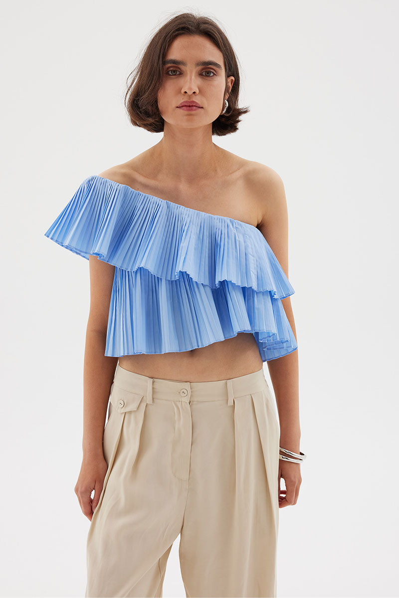 Sovere women's Clothing Sydney Bliss Crop Top Blue