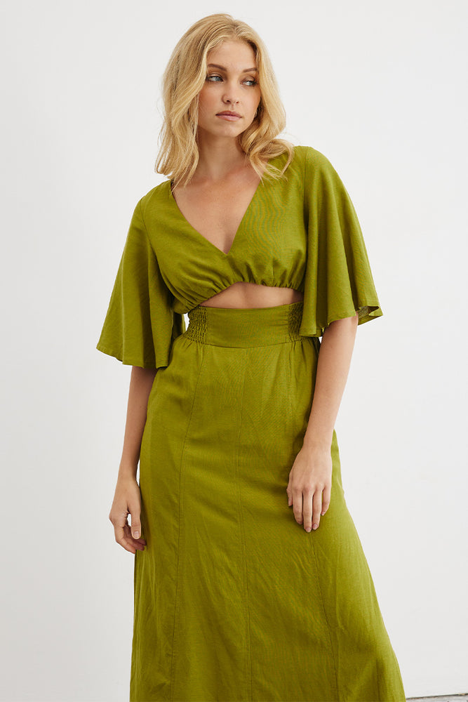 
                  
                    Sovere women's Clothing Sydney Epiphany Midi Dress Green
                  
                