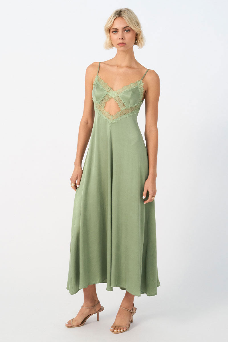 
                  
                    Sovere women's Clothing Sydney Gemini Midi Dress Green
                  
                