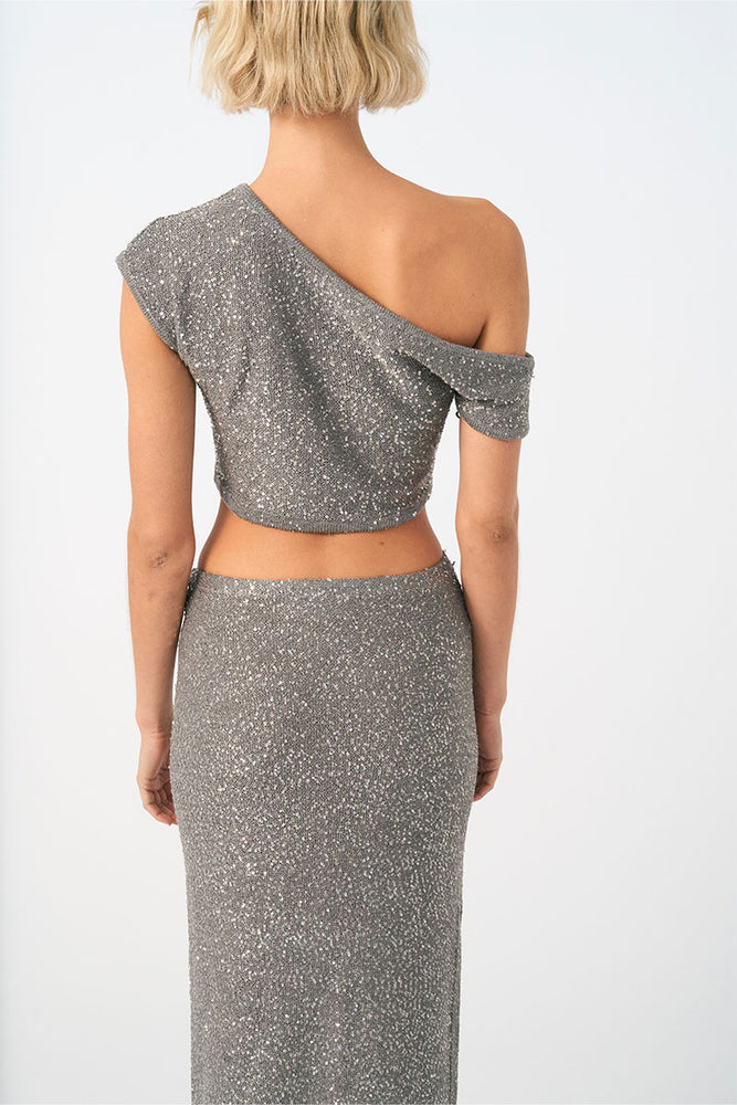 
                  
                    Sovere women's Clothing Sydney Gleam Skirt Silver
                  
                