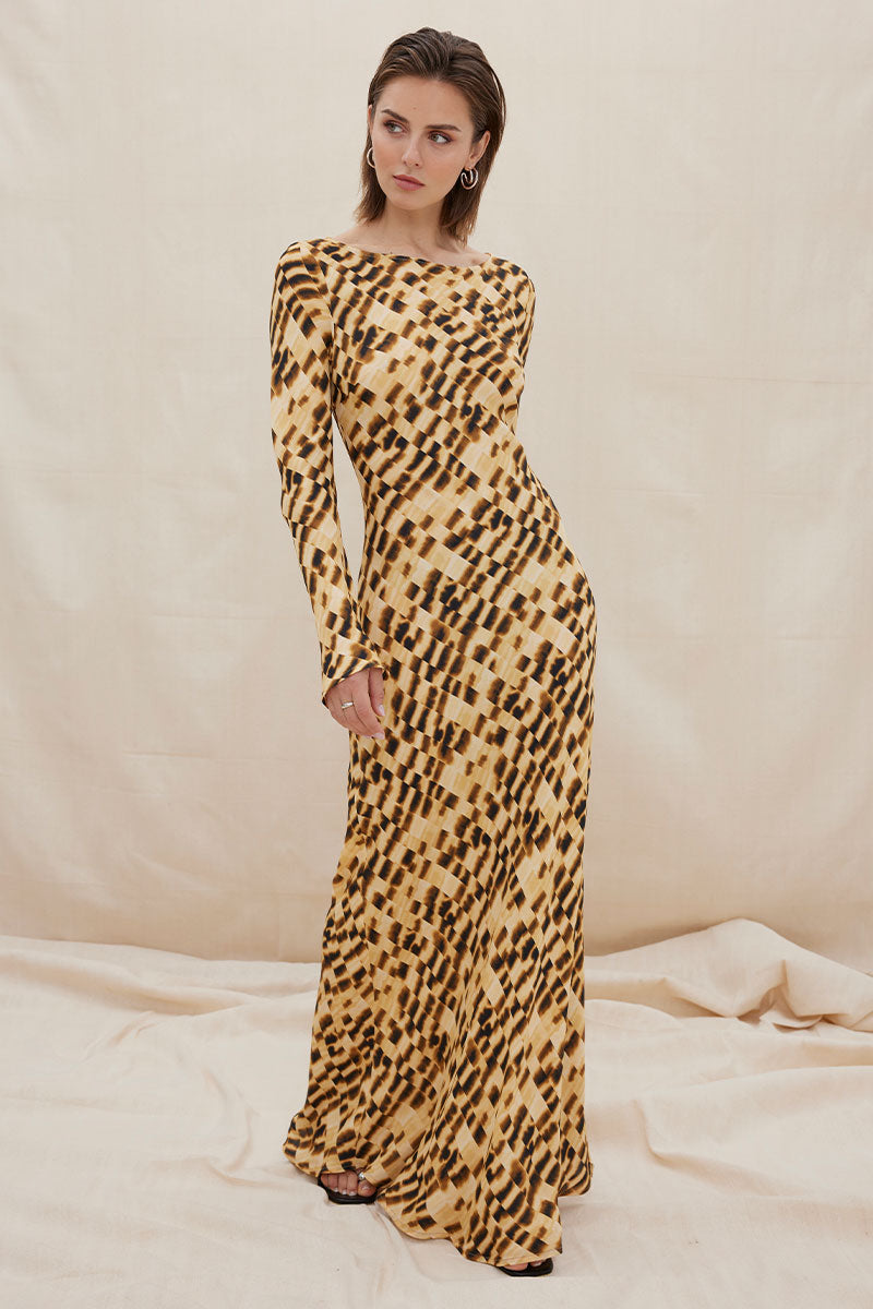 
                  
                    Sovere women's Clothing Sydney Imbued Sheer Maxi Dress Golden
                  
                