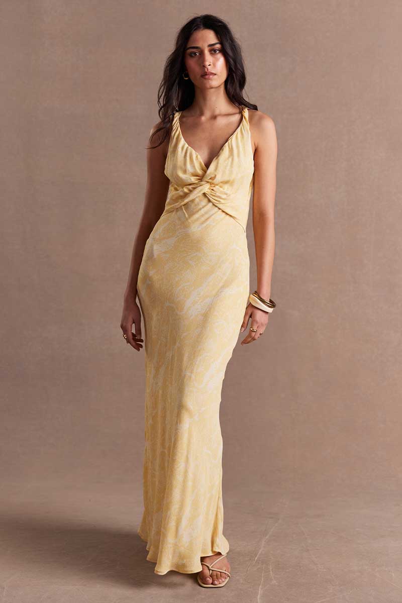 INARA REVERSIBLE DRESS - BUTTER