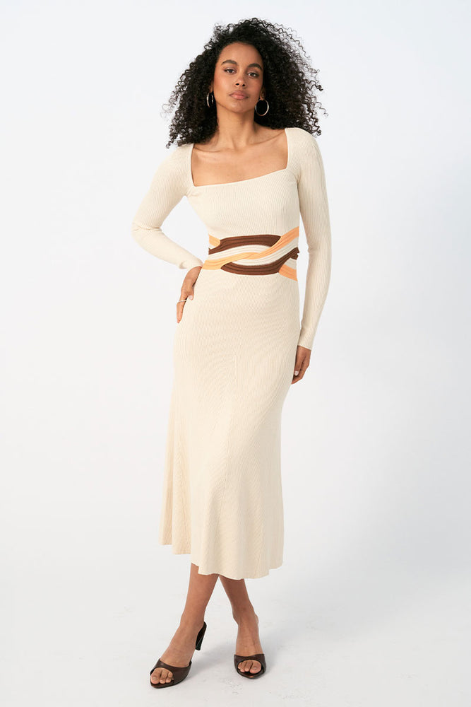 
                  
                    Sovere Studio women's Clothing Sydney Inertia knit midi dress cream
                  
                