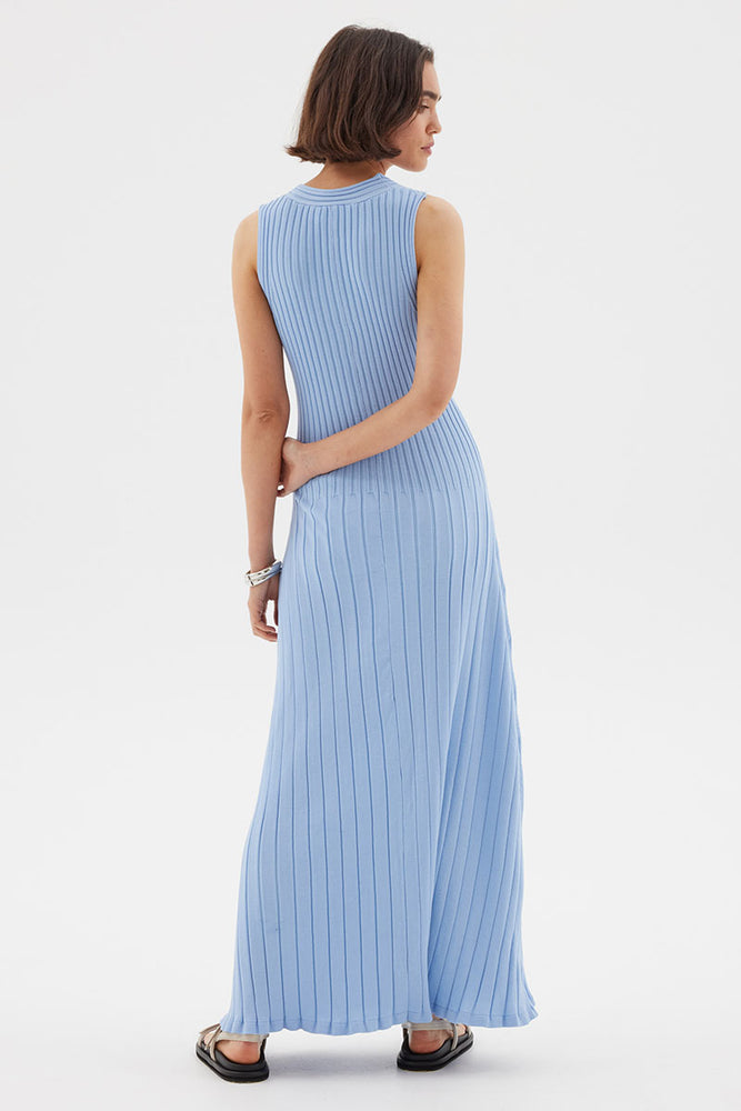 
                  
                    Sovere women's Clothing Sydney Laced Knit Midi Dress Blue
                  
                