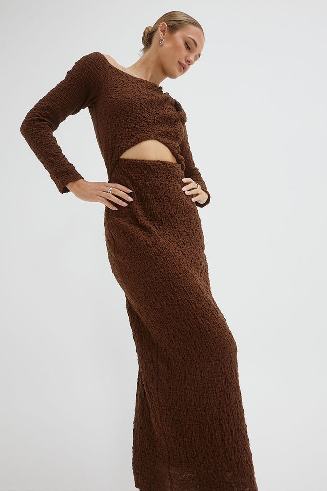 
                  
                    Sovere women's Clothing Sydney overcast knit dress brown
                  
                