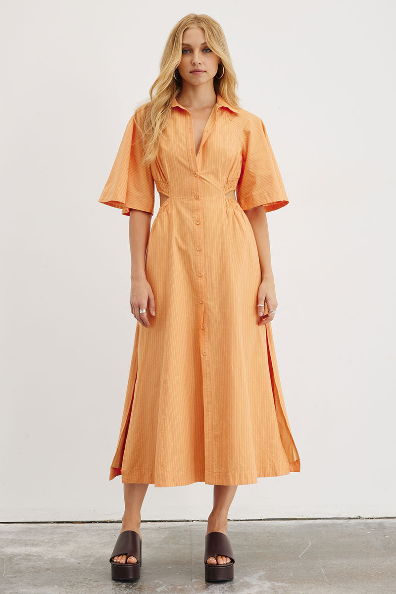 Sovere women's Clothing Sydney Persist Midi Dress orange