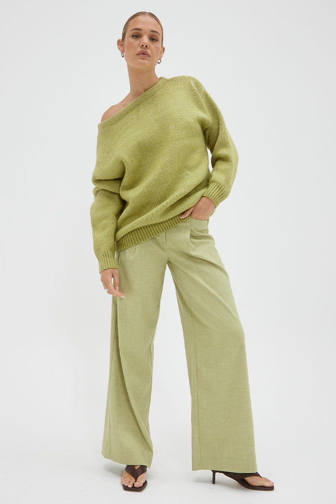 Sovere women's Clothing Sydney sare knit Jumper green