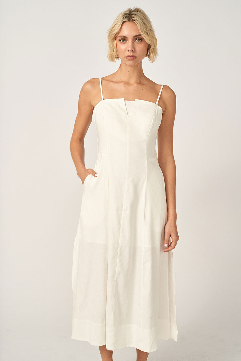Sovere women's Clothing Sydney Serenditpity Midi Dress White