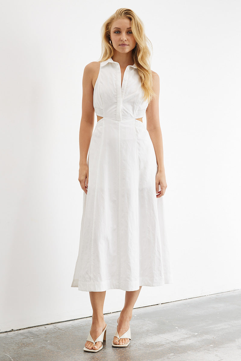 Sovere women's Clothing Sydney Shift Midi Dress White