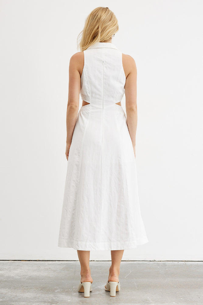 
                  
                    Sovere women's Clothing Sydney Shift Midi Dress White
                  
                